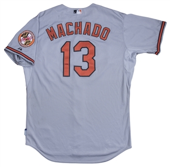 2015 Manny Machado Game Used Baltimore Orioles Road Jersey (MLB Authenticated)